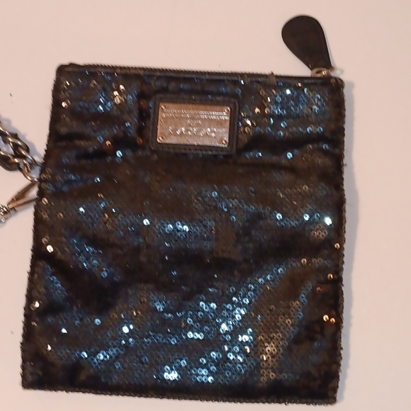 Bebe Black Sequin Wristlet - Picture 4 of 9